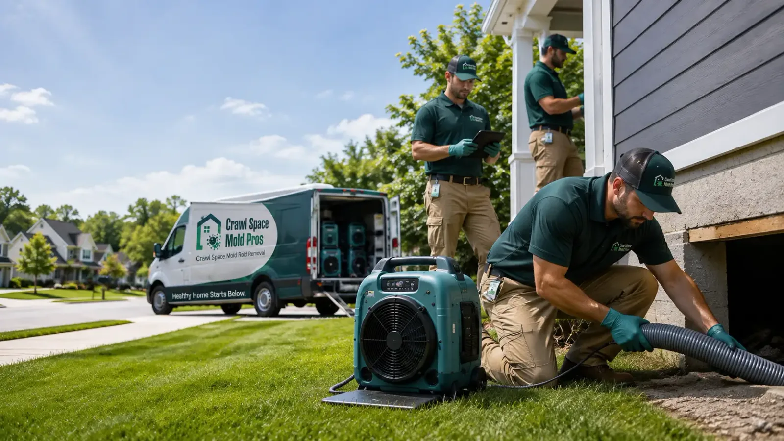 Crawl Space Mold Removal in Random Lake, WI